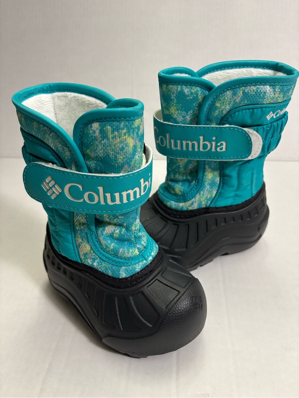 New! Columbia Kids Powderbug™ Snowlite™ Snow Boots Toddler Size 6 Teal
